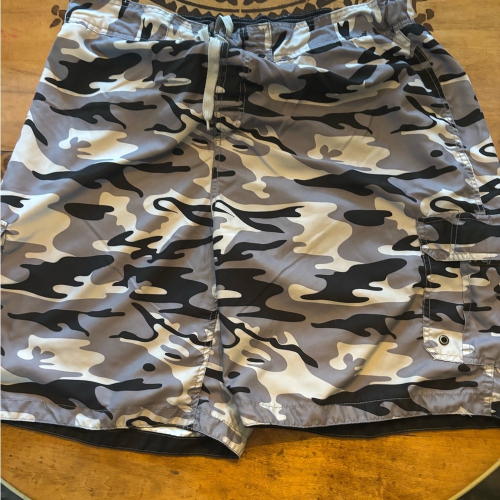 Men's Camouflage Swim Board Shorts